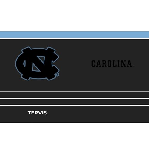 Tervis Traveler North Carolina Tar Heels - Night Game Triple Insulated Tumbler Travel Cup Keeps Drinks Cold & Hot, 20oz, Stainless Steel