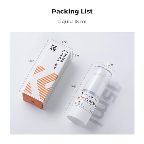 K&F CONCEPT Spray and Lens Cleaner Care Kit, Camera Lens Cleaner