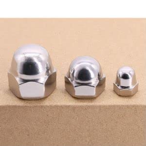 [Australia - AusPower] - M12-1.75 (10 Pcs) Acorn Cap Nut, 304 Stainless Steel 18/8, Hex Drive, Hex Dome Head Cap Nut, DIN1587 M12-1.75 10 