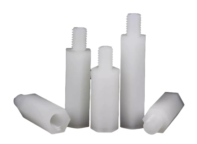 [Australia - AusPower] - M2 Total 880PCS Nylon PA66 Plastic White Metric Male-Female Hex Standoffs Spacer Length 4-30mm,Motherboard Threaded Pillar Plain Finish, Fits Circuit Board Screws Bolts M2 