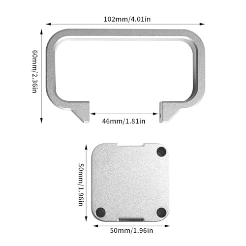 POFET 3D Printer Accessories for Bambu Lab A1 mini Aluminum Alloy Portable Handle Handle Installation Kit,3D Printer Hardened Steel Extruder Gear Handle Accessories