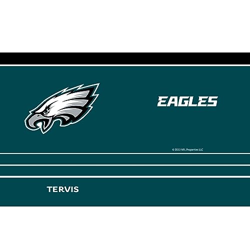 Tervis Traveler NFL Philadelphia Eagles - MVP Triple Walled Insulated Tumbler Travel Cup Keeps Drinks Cold & Hot, 20oz, Stainless Steel Multicolor