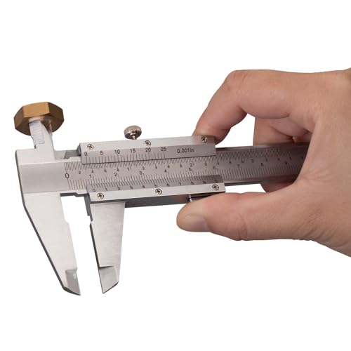 Spurtar Vernier Caliper 150 mm, Calliper Analogue 0.02 mm / 0.001 Inch | Accuracy calliper analogue with locking screw for household and industrial measurement mm/inch double scale