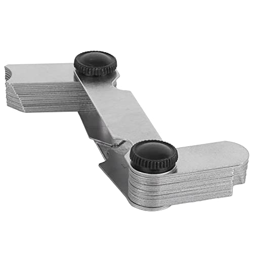 Alloy Steel Radius Gauge, R 1-7 mm Radius Templates Measuring Wedge, Precision Radius Gauge for Concave/Convex Arcs, Industrial Applications
