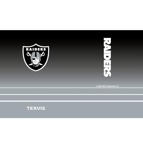Tervis Traveler NFL Las Vegas Raiders - Ombre Triple Insulated Tumbler Travel Cup Keeps Drinks Cold & Hot, 20oz, Stainless Steel