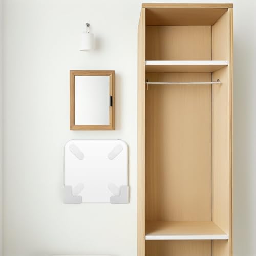 TOYANDONA Pack of 4 Wall Mount for Digital Body Scales, Space-Saving Scales Made of Plastic, Drill-Free Mounting for Bedroom and Bathroom