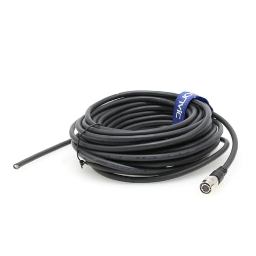 Hirose 6 Pin Female to Open End High Flex Twisted Power I/O Cable for Basler Sony AVT GIGE CCD Industrial Cameras 10M/32.8ft Straight