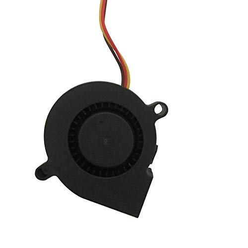 2-Pack Long Lifetime 3wires 50x50x15mm DC Fans DC 5V Cool Blower Fan 5015 Extruder Hotend Cooler Front Hotend Fan for Prusa i3 MK3 MK3S MK2/2.5 3D Printer