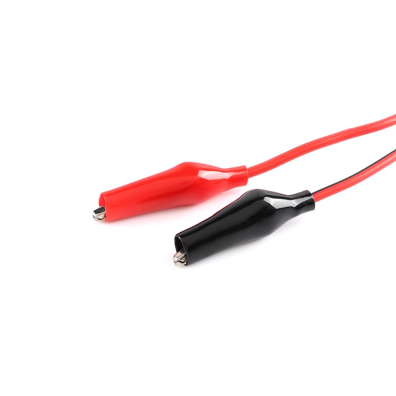 [Australia - AusPower] - SMA Male to Double Alligator Clips Tester Cable-RG316 50cm RF Alligator Clips Electrical with Wires Crocodile Clip Thread 2PCS 