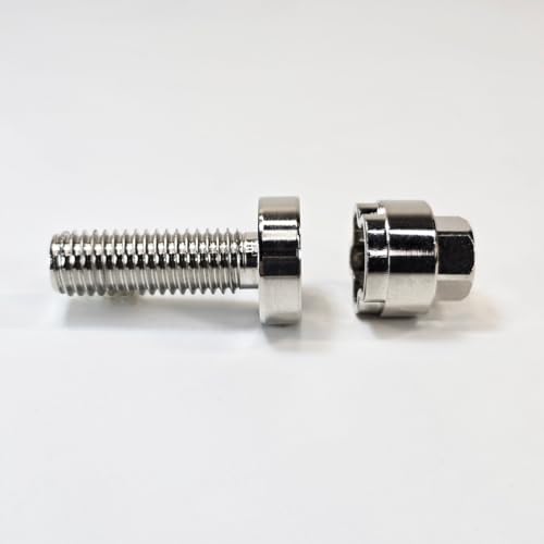 VOSANTU M6 stainless steel anti-theft locking screws, 30mm, with four locks and one key