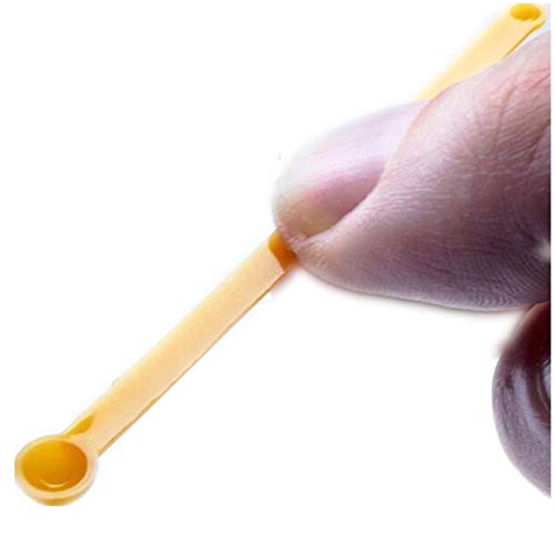 [Australia - AusPower] - Double-Sided 2-in-1 Micro Scoops 5 to 10mg and 25 to 35mg Milligram mg Measuring Spoons - 0.005 mL and 0.025 mL (Milliliters) Capacities - BPA-Free, Static-Free Micro Scoop - FitPowders (5 Scoops) 5 Scoops 