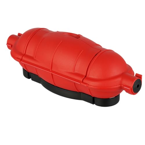 REV 050217555 Cable Safe, Cable Box for Coupling, Waterproof and Strain Relief, Red | For protection against moisture and rain - ideal for extension cables, plugs and couplings