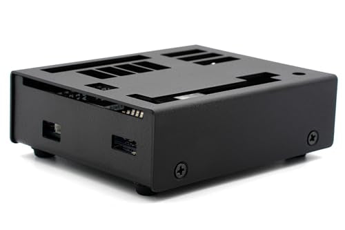 KKSB Case for Arduino UNO Q - Black Anodized Aluminum Housing