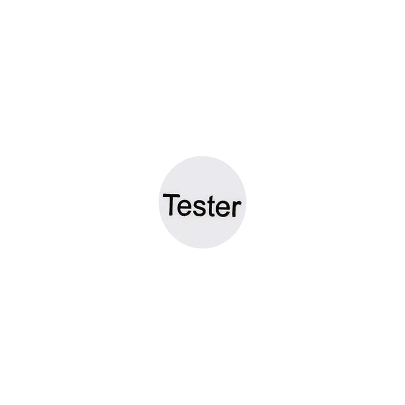 Clear Tester Stickers, 1/2 Inch Round, 1000 Labels on a Roll Clear