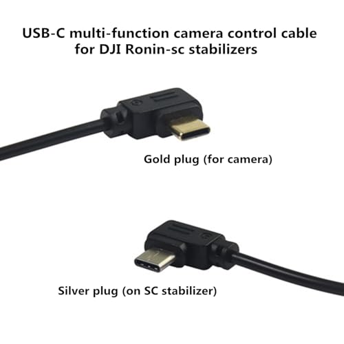 for DJI Ronin -sc Multi-Function Camera Control Cable USB C Stabilizer Release Connection Cable for Sony A7C/A7CII/ZV-E10/E10II/A6700 Z6 Z7 EOS R/RP(Ronin SC -Type c) Ronin SC -Type c