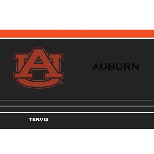 Tervis Traveler Auburn Tigers - Night Game Triple Insulated Tumbler Travel Cup Keeps Drinks Cold & Hot, 30oz, Stainless Steel