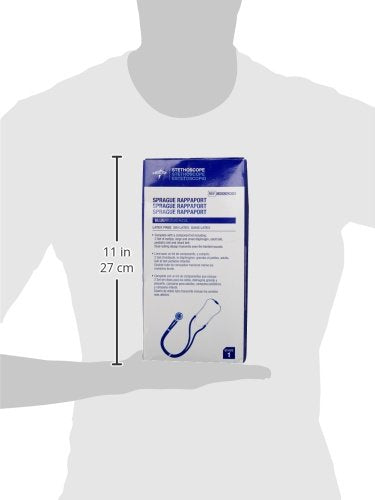 [Australia - AusPower] - Medline Sprague Rappaport Stethoscope, Dual Tubing, Blue, Robust Construction 