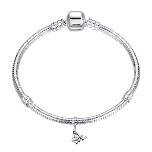 Wish Angel Charm 925 Sterling Silver Butterfly Fairy Bead Holding Star Hope Lucky Pendant for Pandora Charm Bracelet