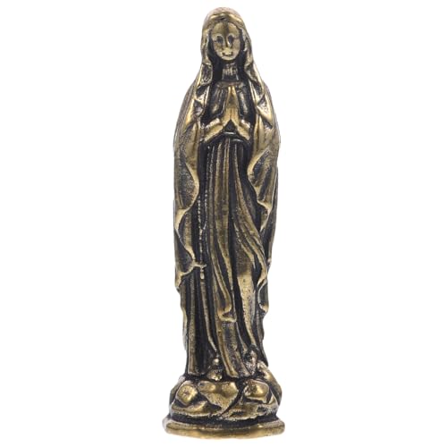 ARTIBETTER Miniature Mary Statue 2.16In Catholic Virgin Mary Figurine Small Religious Sculpture Church Desktop Decoration for Home and Office