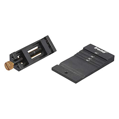 Trend DWS/HG Diamond Honing Guide Set | Includes diamond puller gauge for constant grinding angles on chamfer chisels and plane irons, DWS/HG/SET