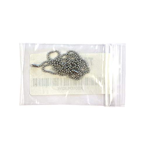 [Australia - AusPower] - Stainless Steel Military Dog Tag Chain Set - 27 inch and 4.5 inch ball chains - 2.4mm #3 size chain 
