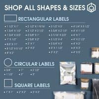 4" X 4" Square Printable Labels for Inkjet and Laser Printers - 500 Sheets, 2000 Matte White Custom Stickers for Business Logos, QR Code Stickers, Product Labeling - Spartan Industrial Template S005 4" X 4" 500.0