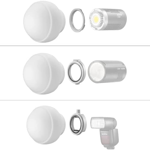 Godox ML-CD15 Diffusion Dome Camera Flash Diffuser Kit with 3 Adapters Godox ML-CD15