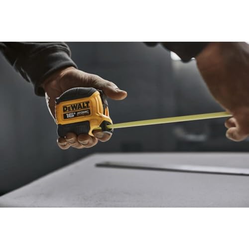 Stanley Dewalt DWHT38116S Atomic 16' Tape Measure Yellow/Black 4.9 m