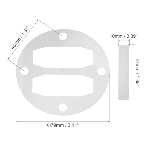 PATIKIL Head Gasket Kit Reed Valve Replacement, 4 Sets Central Pneumatic Air Compressor Parts