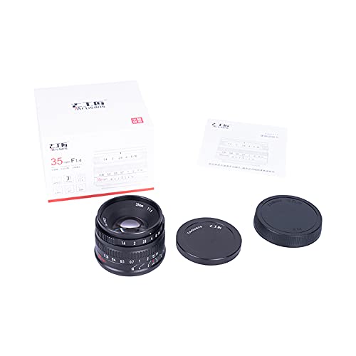 7artisans 35mm F1.4 Mark II APS-C Manual Focus Fixed Lens Large Aperture Compatible with Nikon Z-Mount Camera Z50 Z6 Z7 Z6 II Nikon Z mount（black)