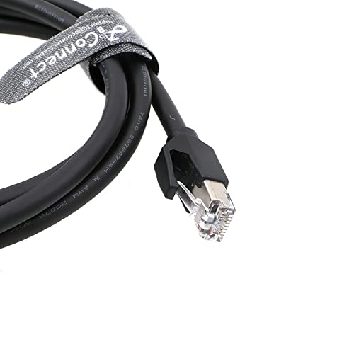 Ethernet-M12-RJ45-Cable for Cognex DM300 M12 8-Pin A-Code Male to RJ45 for Industrial Camera 9.8Ft|3M Black 3M