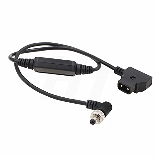 12V D-tap Locking DC Barrel Power Cable for Blackmagic ATEM Mini, SmallHD, Atomos Ninja V Monitor, Zaxcom Lectrosonics Wireless, MixPre-10, Decimator 50 cm P-tap