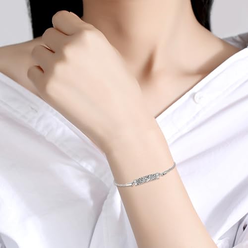 Urn Bracelet For Ashes 925 Sterling Silver Tree of Life Cremation Keepsake Bracelet Cremation Jewelry Gifts for Women Men