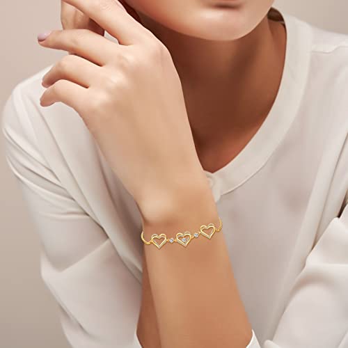 Cremation Jewelry Heart Urn Bracelet for Ashes for Women Girls Adjustable Cremation Link Memorial Bracelet C