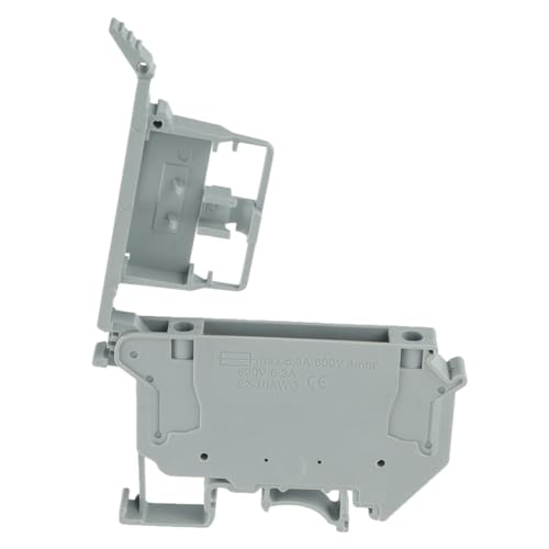 UK5- UK5RD Without LED, DIN Rail Fuse Terminal Base, Disconnect Block Screw Terminal (Pack of 10), Easy to Use