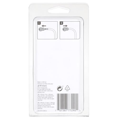 Littmann 40001 Replacement Ear Plugs for All Littmann Stethoscopes - Black | Includes 2 pairs of soft sealing snap-tight ear buds, large and small. Suitable for all Littmann stethoscopes