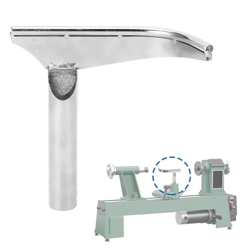 J-Curved Lathe Tool Rest for " (25mm) Post – -Duty Hardened Steel Woodturning Support with Curved & Stable Base