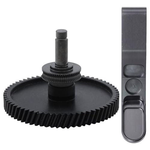 Hardened Steel Extruder Gear Kit, DLC Coating Dual Gear Design, Replacement for Bambu Lab A1, A1 Mini 3D Printer, Aluminum Handle and POM Gear Assembly
