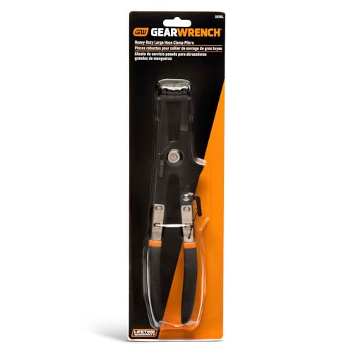 GEARWRENCH 3978D heavy-duty large hose clamp pliers, black, shown on a white background