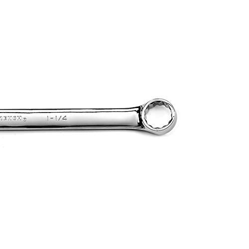 GEARWRENCH 1-1/4-inch 12-point long pattern combination wrench, polished metal finish