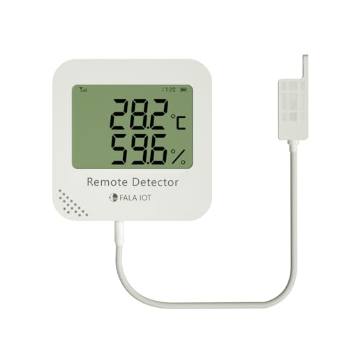 FALA IOT waterproof external temperature and humidity sensor probe with 16.4ft round cable