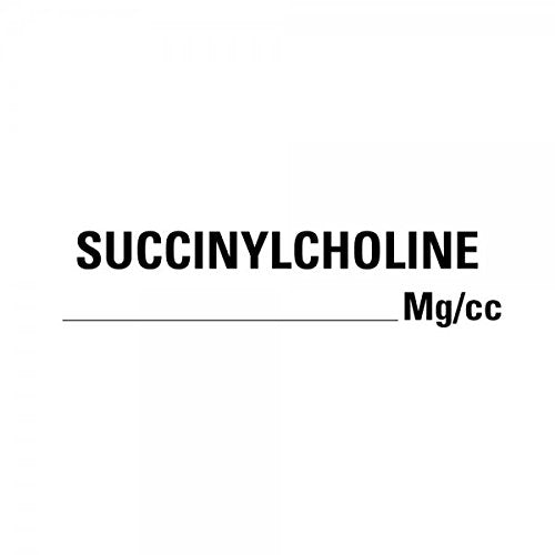 LabelValue | SUCCINYLCHOLINE Medical Labels LV-MAN64