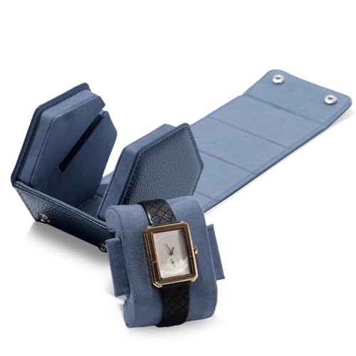 Oirlv Single Watch Box Blue Hexagonal 1-Slot