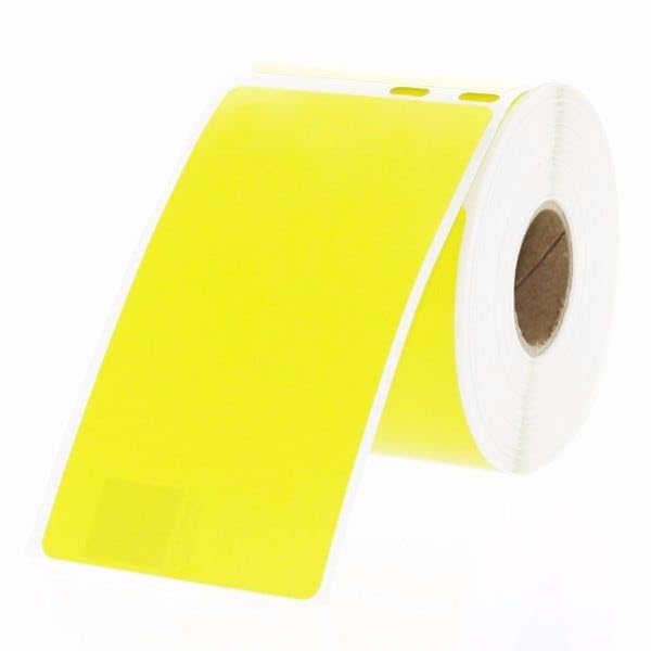Yellow Shipping Labels - 2-1/8” x 4”, 200 Labels per Roll, Permanent Adhesive - Printer Labels for Shipping, Warehouses, & Logistics - Seiko Compatible Labels for SLP Printers | LabelValue