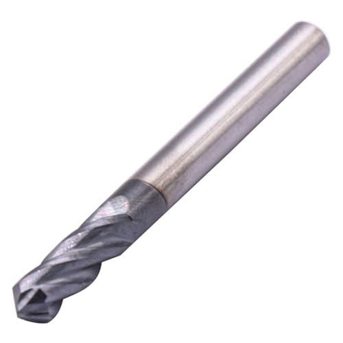 SEFHLI 4-flute 90° solid carbide drill mill set, 5 pieces, 3/16-inch, AlTiN coated