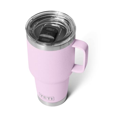 YETI Rambler 30 oz Travel Mug, Stainless Steel, Vacuum Insulated with Stronghold Lid Cherry Blossom