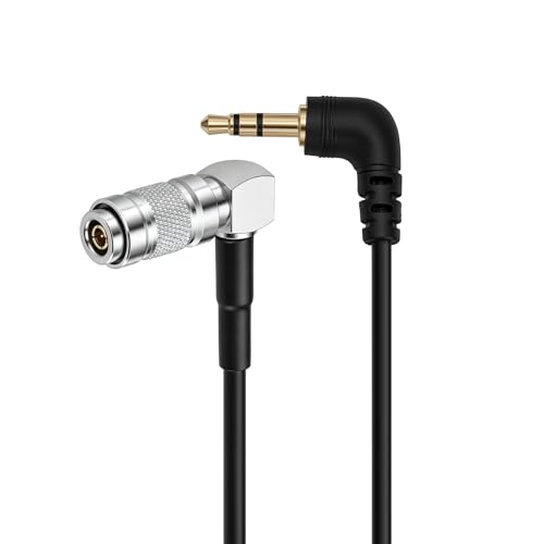 LTC Timecode Cable for UltraSync ONE DIN1.0/2.3 to 3.5mm Mini Jack Right-Angle for DSLR 45cm