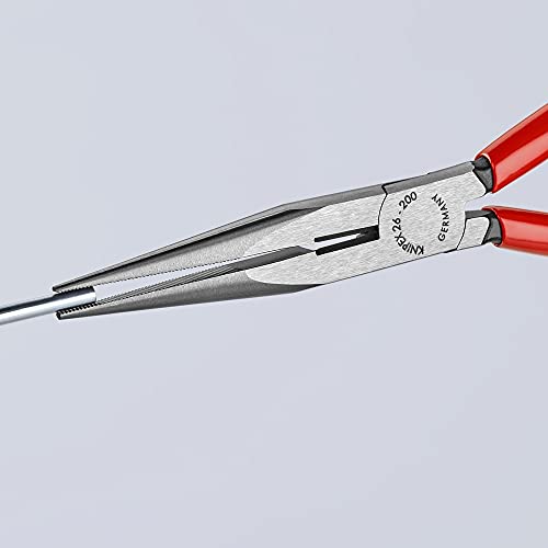 KNIPEX 26 11 200 8-inch long nose pliers with cutter needle-nose tip
