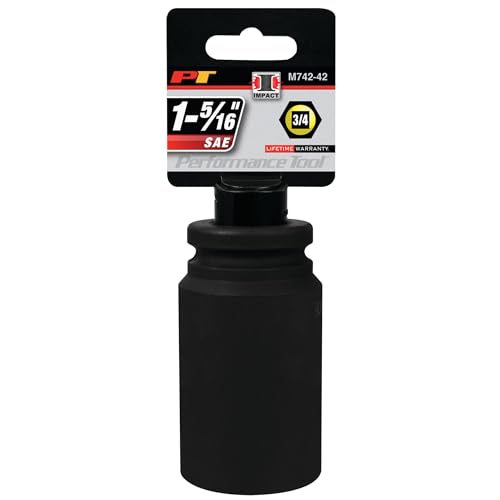 Performance Tool M742-42 3/4-Inch Diameter 1-5/16-Inch Deep Wall Impact Socket 3/4" Dr 1-5/16" Impact Socket
