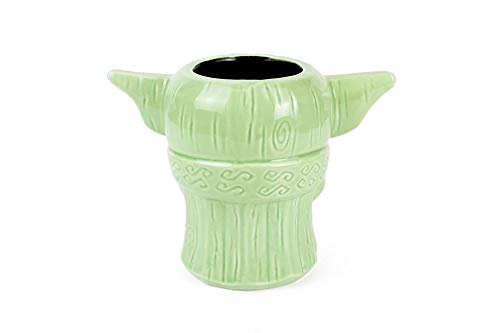 Geeki Tikis Star Wars: The Mandalorian The Child Baby Yoda Mug | Official Star Wars Collectible Tiki Style Ceramic Cup | Holds 16 Ounces